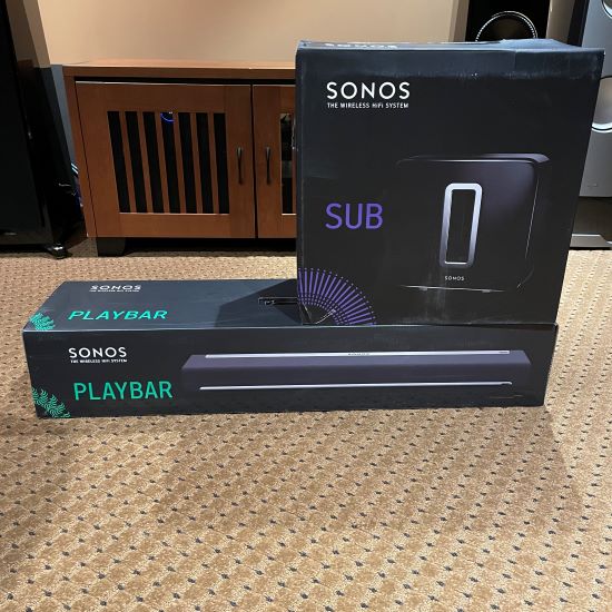 sonos playbar sonos sub wireless streaming soundbar pre owned trade in used