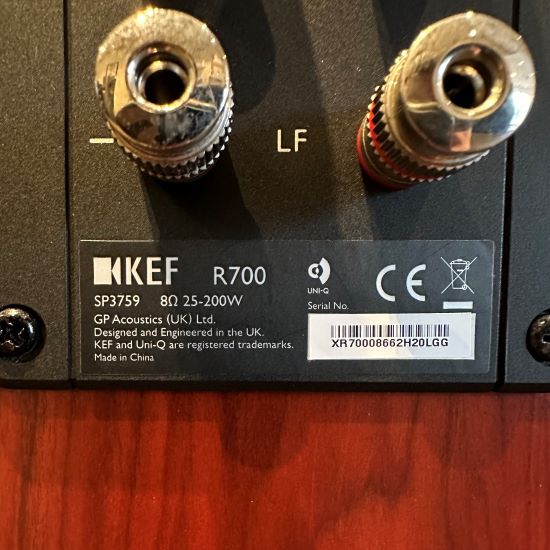 kef r700 floorstanding speakers pre owned trade in used