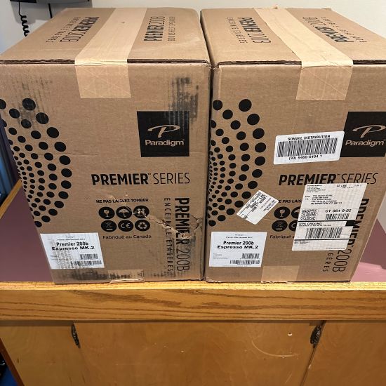 paradigm premier 200b bookshelf speakers discontinued used pre owned trade in