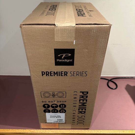 paradigm premier 500c center channel speaker discontinued used pre owned trade in