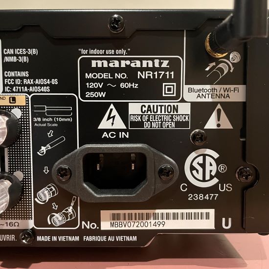 marantz nr1711 home theater a/v receiver pre owned trade in used