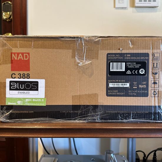 nad c 388 hybrid digital dac integrated amplifier bluos bluesound demo used pre owned trade in