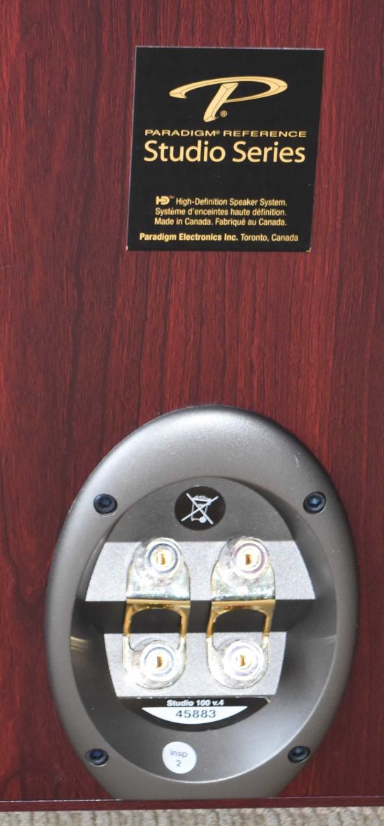 paradigm studio 100v4 floorstanding speaker used pre owned trade in